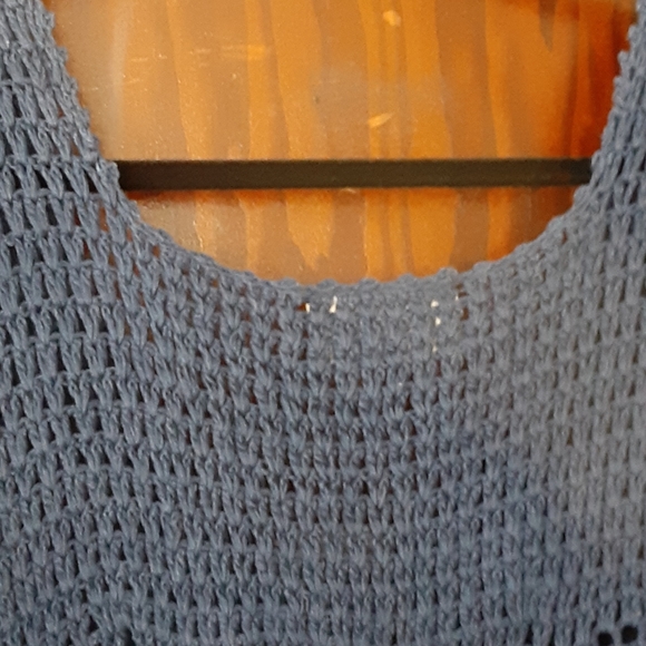 Broken Ghost boho mix media top sz xs - Picture 6 of 11